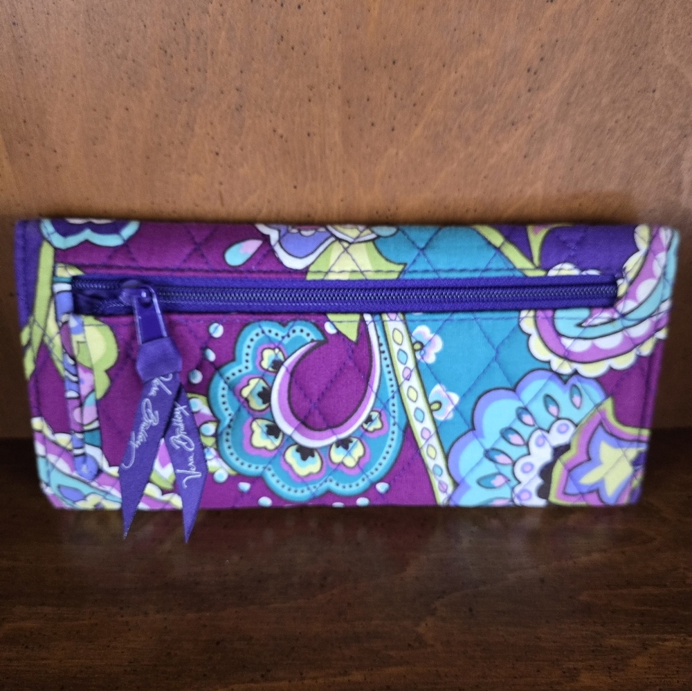 NWOT Vera Bradley Manhattan Multicolor Floral Triple Estado Wallet - Picture 6 of 6